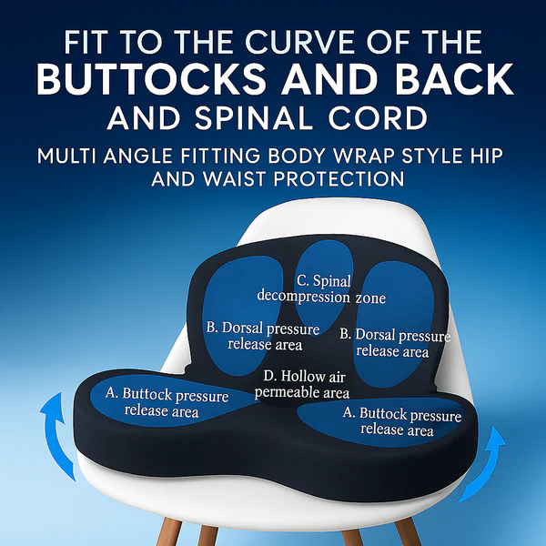 Tailbone & Back Pain Relief Cushion