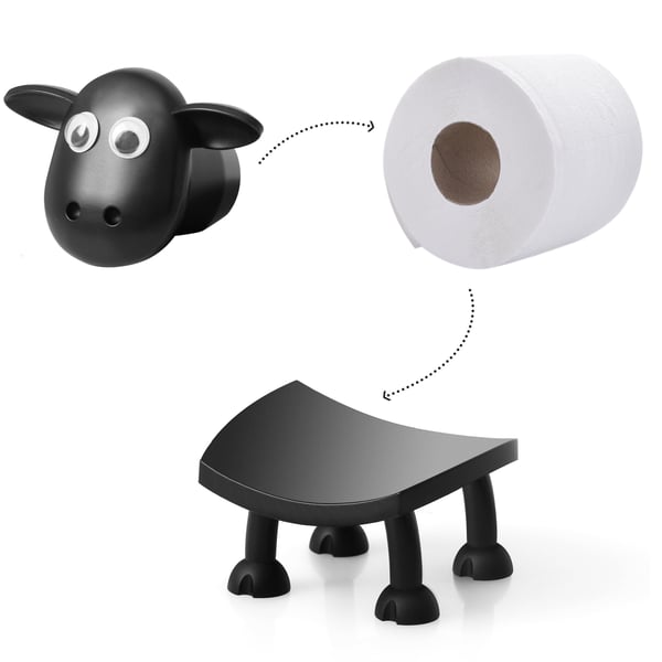 Sheep Toilet Roll Holder - Funny Toilet Paper Holder