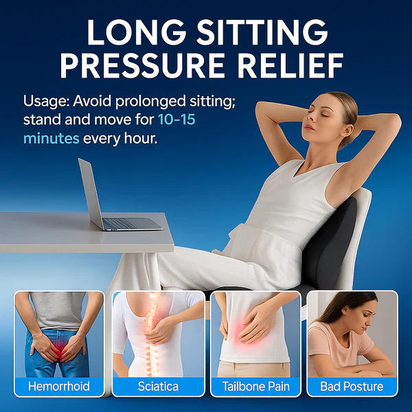 Tailbone & Back Pain Relief Cushion