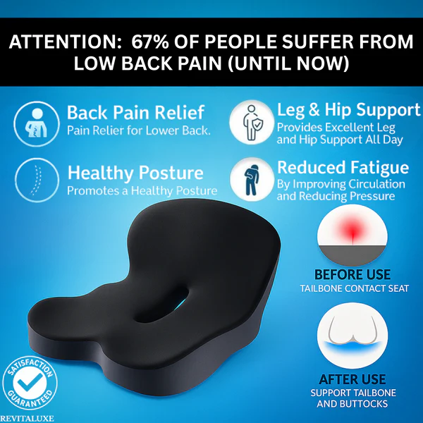 Tailbone & Back Pain Relief Cushion